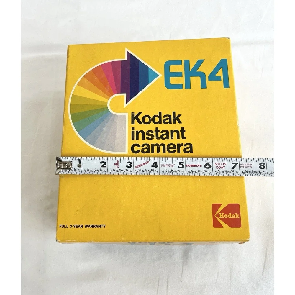 Vintage 1970s Kodak EK4 Instant Camera Box Manual Photography Collect Untested